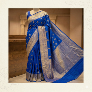 Blue Wedding Saree