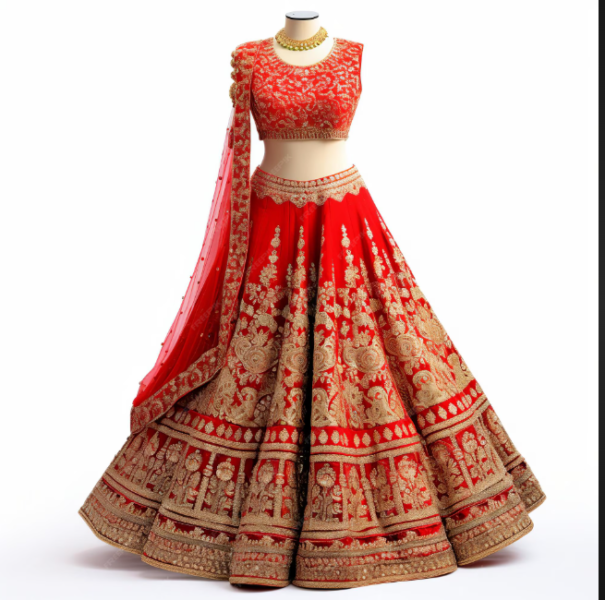 Red Bridal Lehanga